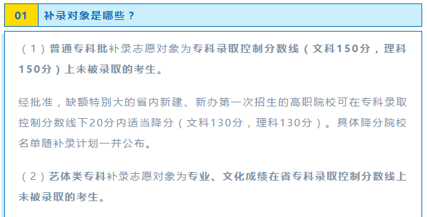 機(jī)會(huì)！2020年普通高校?？蒲a(bǔ)錄來了！10月19日開始填報(bào)志愿